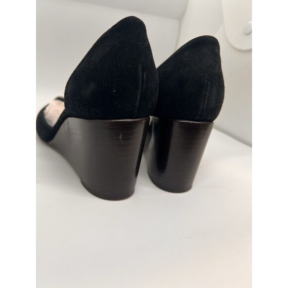 Balenciaga D'Orsay Wedge Heels Black Suede 37 - Picture 5 of 16